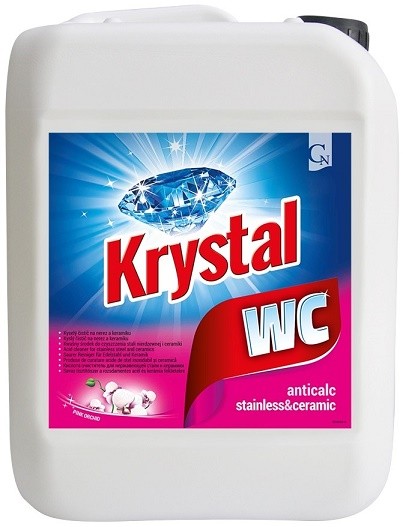 Krystal WC kyselý na nerez a keram. růžo - Drogerie Koupelna a WC WC čističe